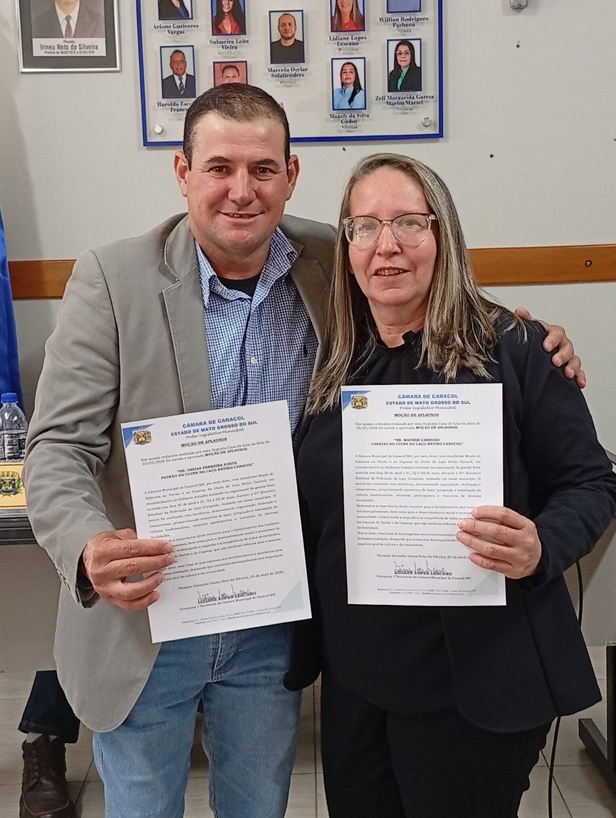 Tradição e Excelência: Vereadora Lidi homenageia organizadores da Festa de 61 anos de Caracol