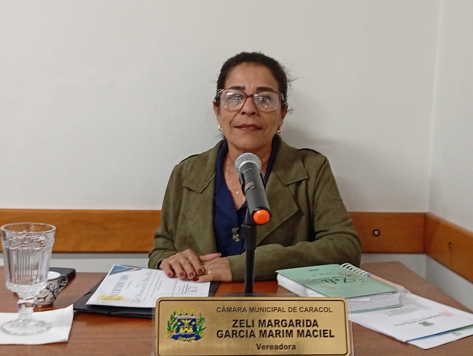 A vereadora Zeli Garcia apresentou uma moção de pesar aos familiares do senhor Antônio Benites em razão de seu falecimento.
