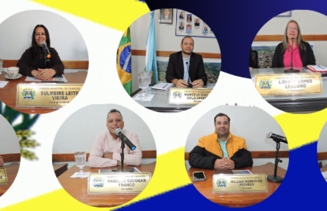 TRABALHOS LEGISLATIVOS DA CÂMARA DE CARACOL DO DIA 03.11.2025